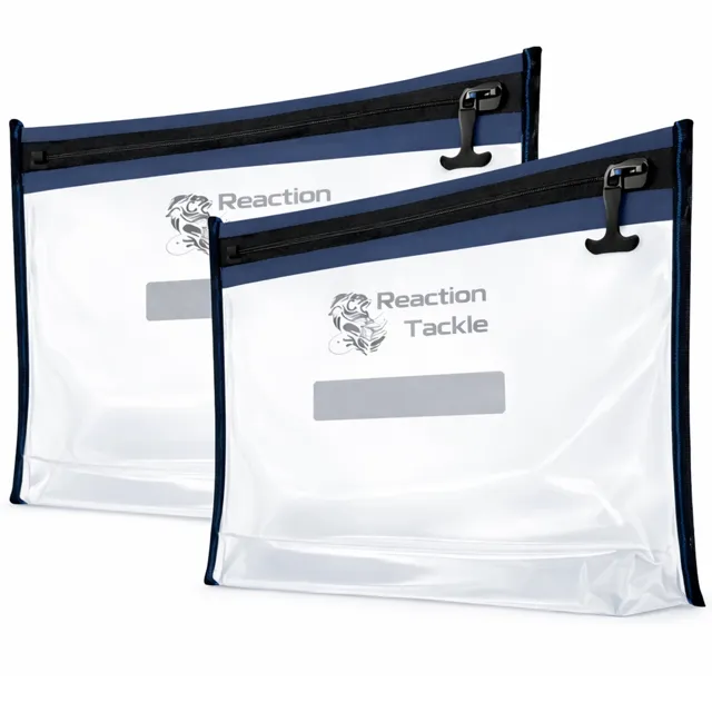 Reaction Tackle 100% Waterproof Tackle Storage Bags - Airtight and Waterproof  – 2PK