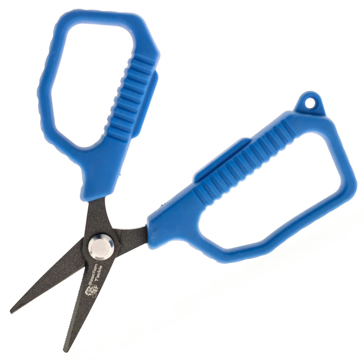 Reaction Tackle 4.5" Fishing Scissors with Retractable Lanyard & Carabiner - NEW