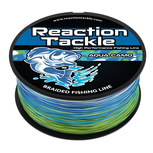 Reaction Tackle Braided Fishing Line - Aqua Camo