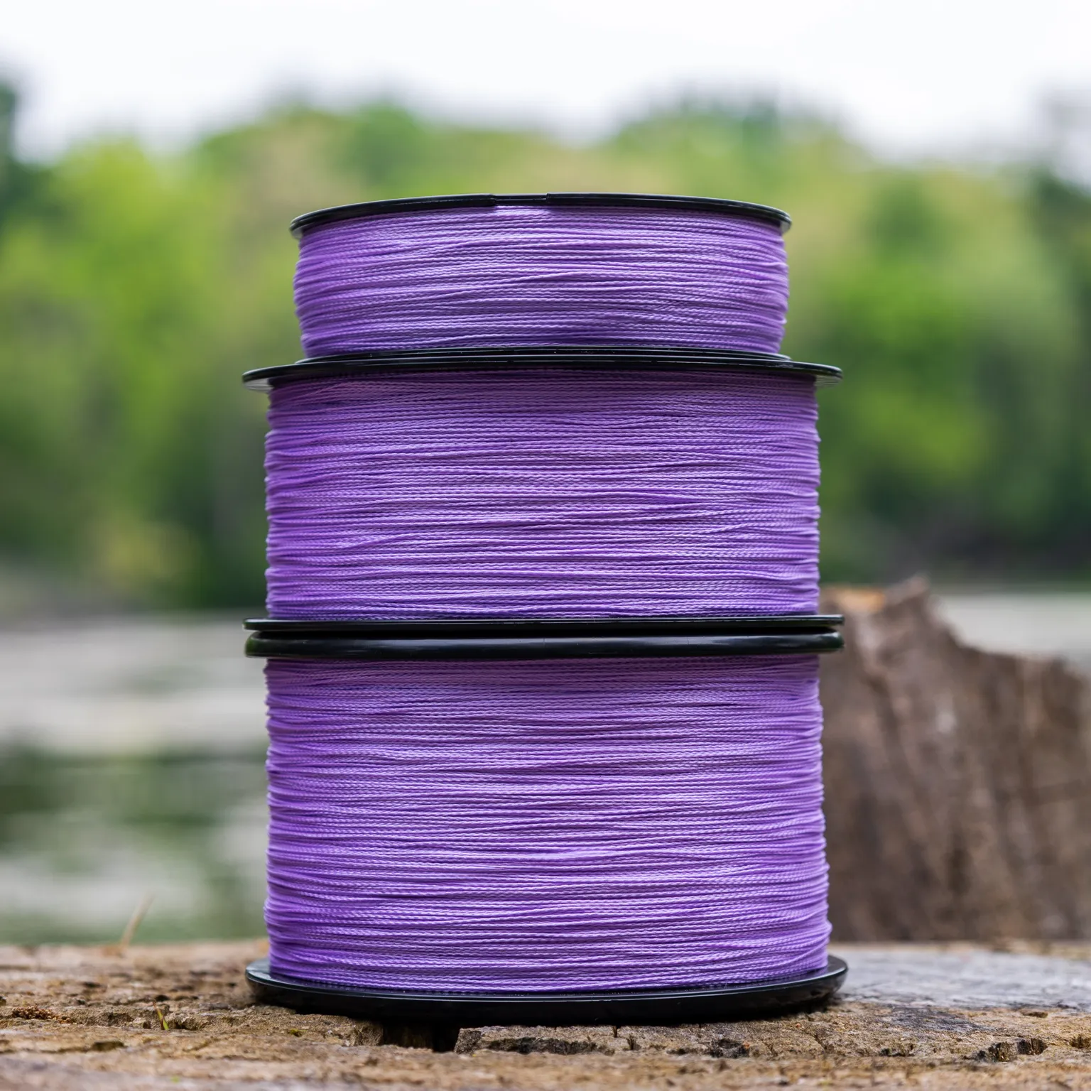 Reaction Tackle Braided Fishing Line - Purple