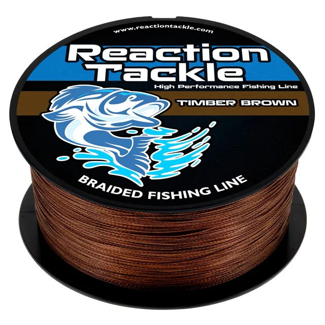 Reaction Tackle Braided Fishing Line - Timber Brown